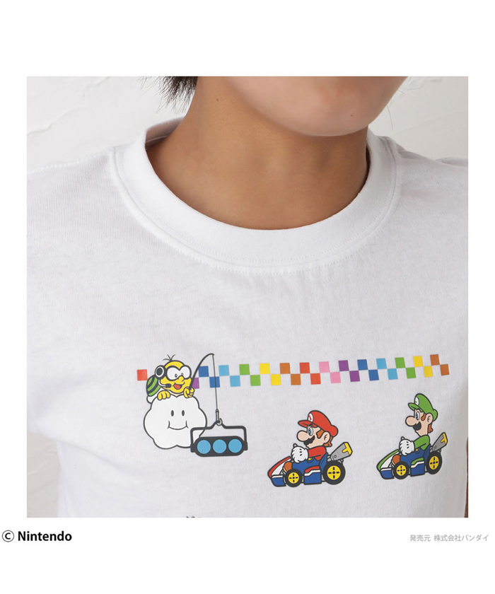 【送料無料ライン/39ショップ】 マックハウス Mac－House マリオカート 集合プリントTシャツ フラダンス