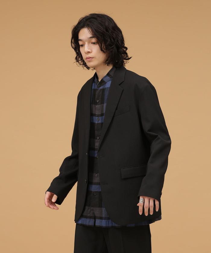 未使用品　ナノユニバース　ドライウェザーストレッチセットアップ　黒　S セール 50%OFF】LB.03/ドライウェザーストレッチセットアップ
