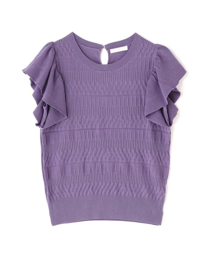 セール 30%OFF】｜美人百花6月号掲載商品｜ラッフルサマーニット