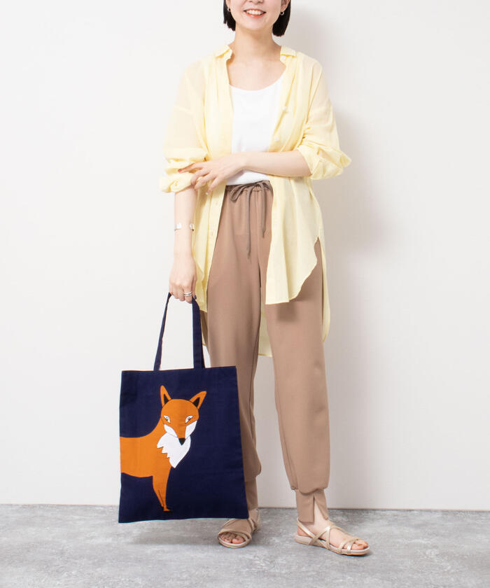 専用☆ 大きめバッグ＆印鑑ケース ☆ ジョリーフルール シンプルバッグS（#146 コバルトの水）箱入り ｜小倉織｜小倉 縞