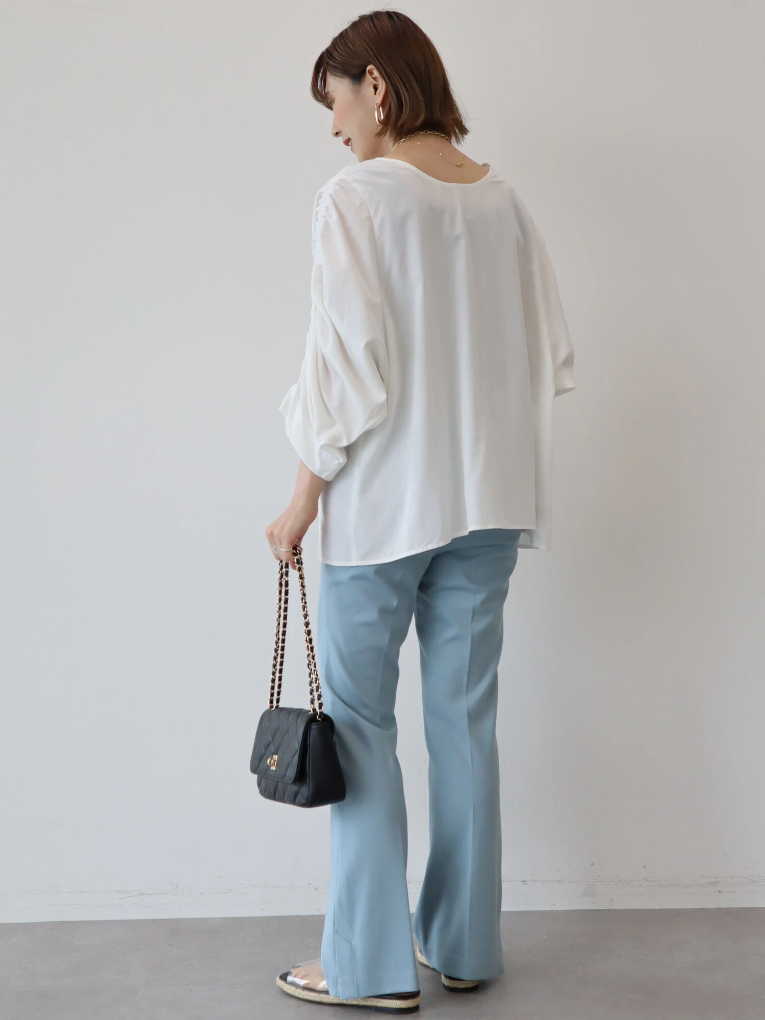 【美品】AMERI アメリ ギャザーブラウス Ameri（アメリ）の「GATHER TUNIC BLOUSE（シャツ/ブラウス