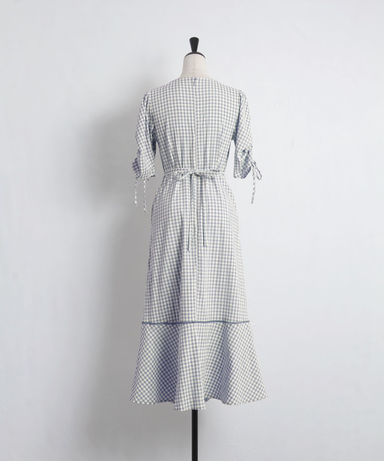 ミルフィーユクローゼット ドールギンガムチェックワンピース mille fille closet by LODISPOTTO（ミルフィーユクローゼット