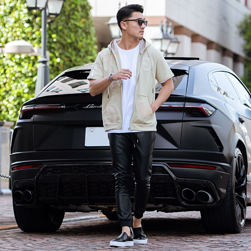 シルバーバレットセレクト SB Select LUXE/R ワッペン総柄ジップ
