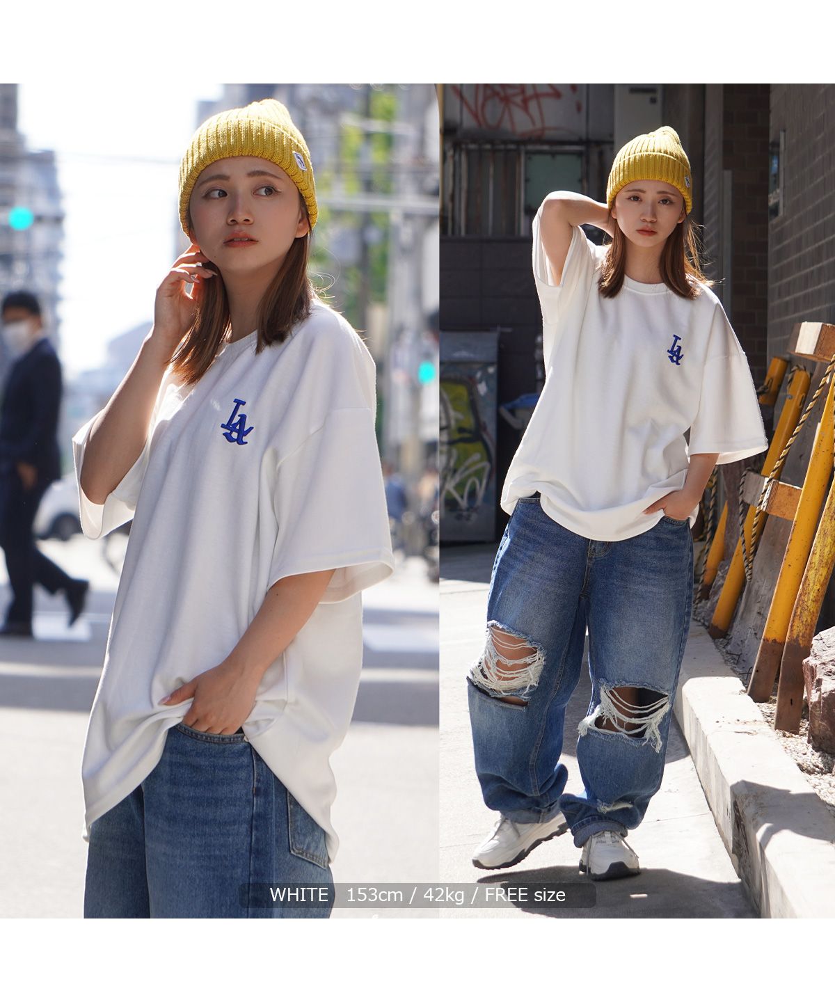 tシャツ BIGシルエット デニムフーディ プルオーバー レディース メンズ ワンフォークロージング 1111clothing オーバーサイズ tシャツ