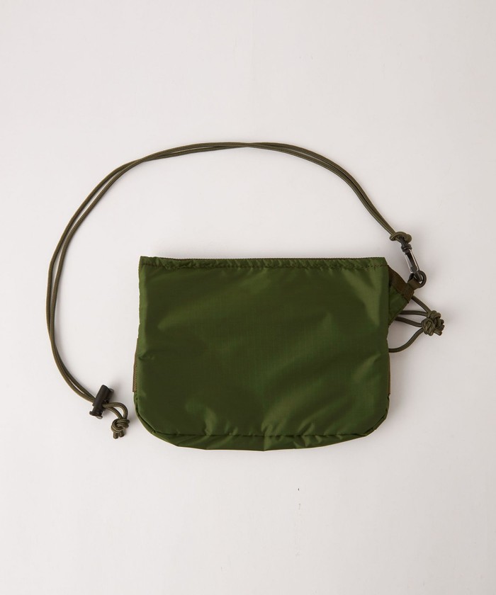 BRIEFING 小型グリーンポーチ BRIEFING×WIND AND SEA DOUBLE ZIP POUCH GOLFハンドポーチ