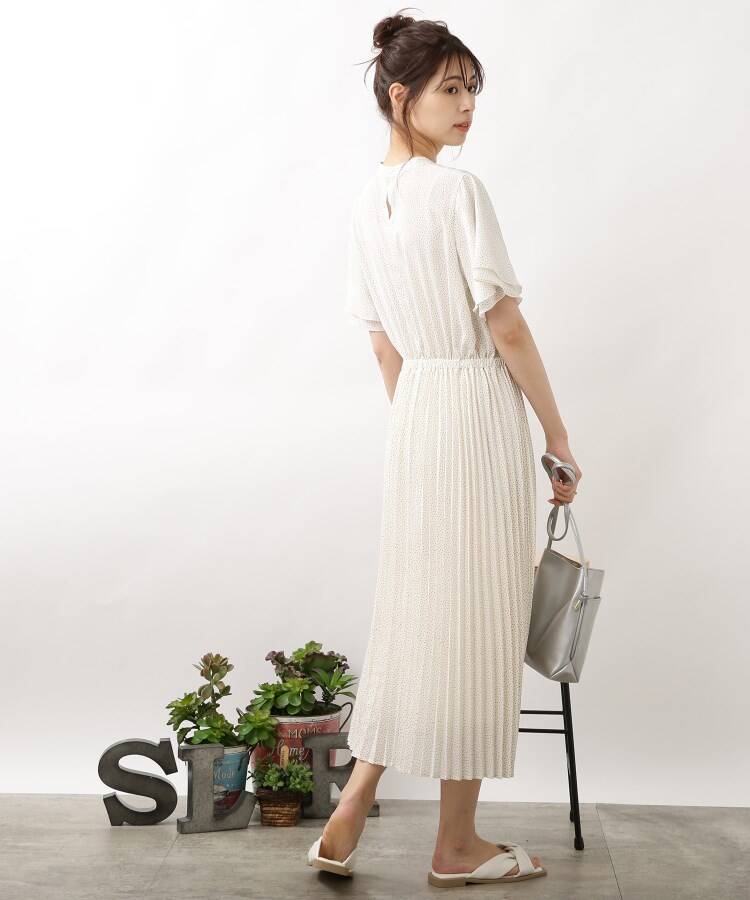 DT♪ DRINA プリーツ入 リネン＆シルク ミディドレス 関税込 ne Quittez pas ヌキテパ ワンピース Cotton Voile Shirring