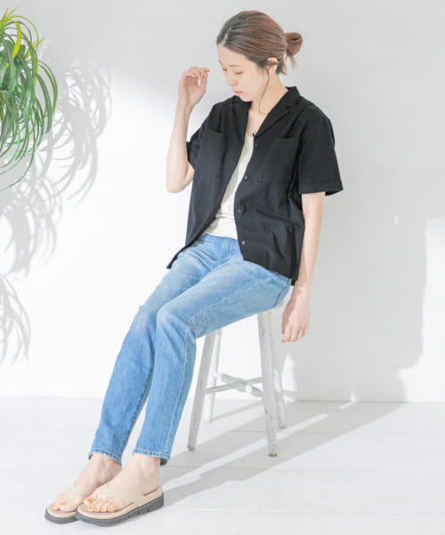 【極美品】アーバンリサーチドアーズ オーバーサイズ リネン シャツ F 洗える URBAN RESEARCH DOORS（アーバンリサーチドアーズ）の「テンセル