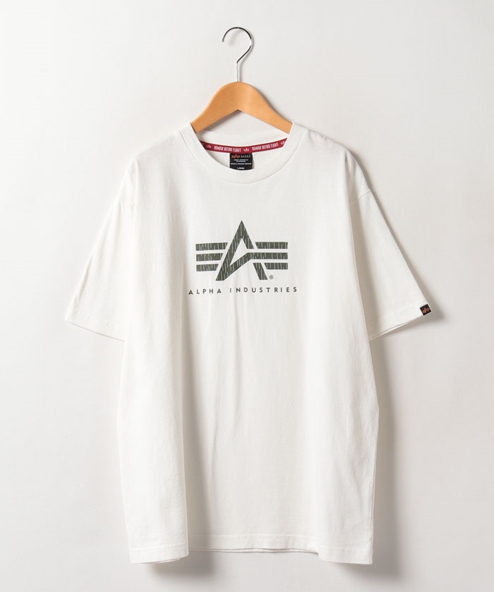 【ALPHA INDUSTRIES】フロント ロゴ クルーネック Tシャツ ♪ ALPHA INDUSTRIES】フロント ロゴ クルーネック Tシャツ