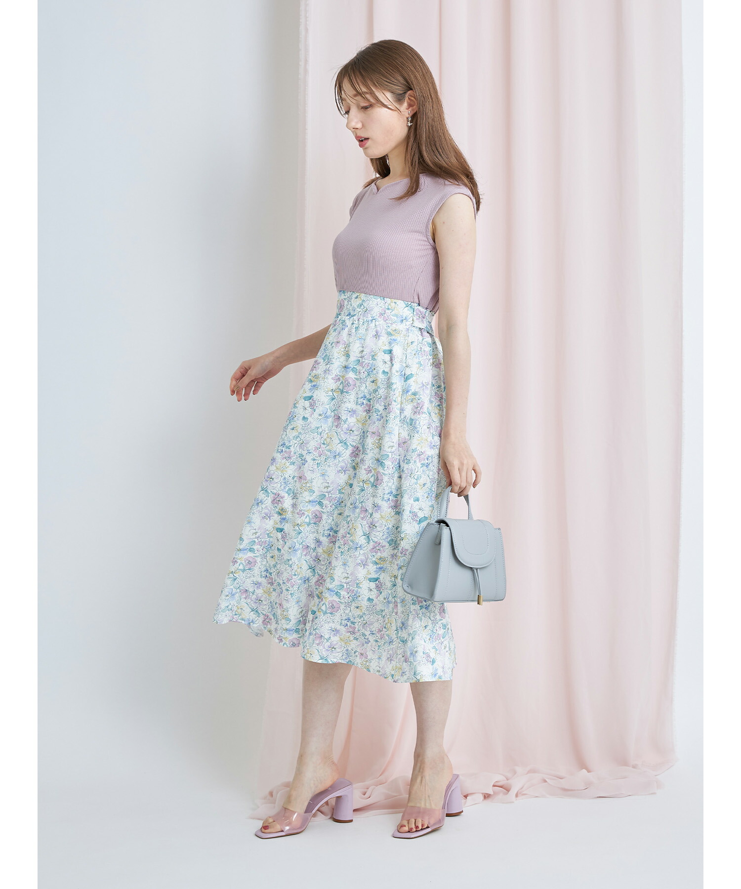 セール 50%OFF】ウエストりぼん付きハートネックリブカットソー ...