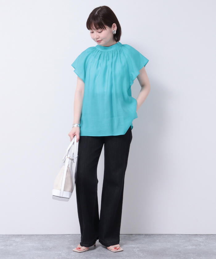 NOLLEY&#39;S - ☆新品☆ ノーリーズ　シアーローン2WAYハイネックブラウス 楽天市場】シアーローン2WAYハイネックブラウス／ノーリーズ