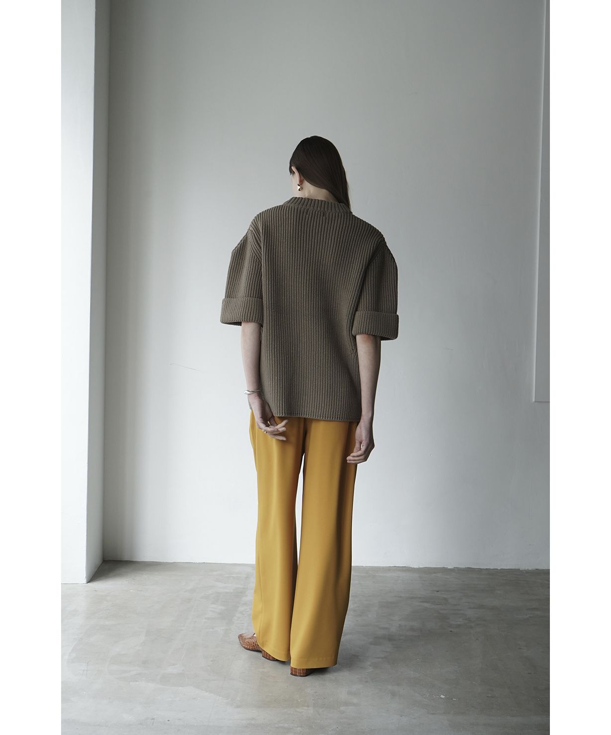 セール】OVER HALF SLEEVE KNIT TOPS(504707913) | クラネ(CLANE