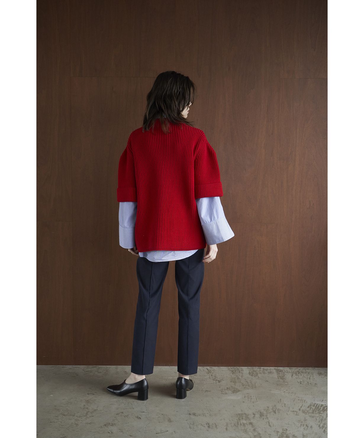 セール】OVER HALF SLEEVE KNIT TOPS(504707913) | クラネ(CLANE