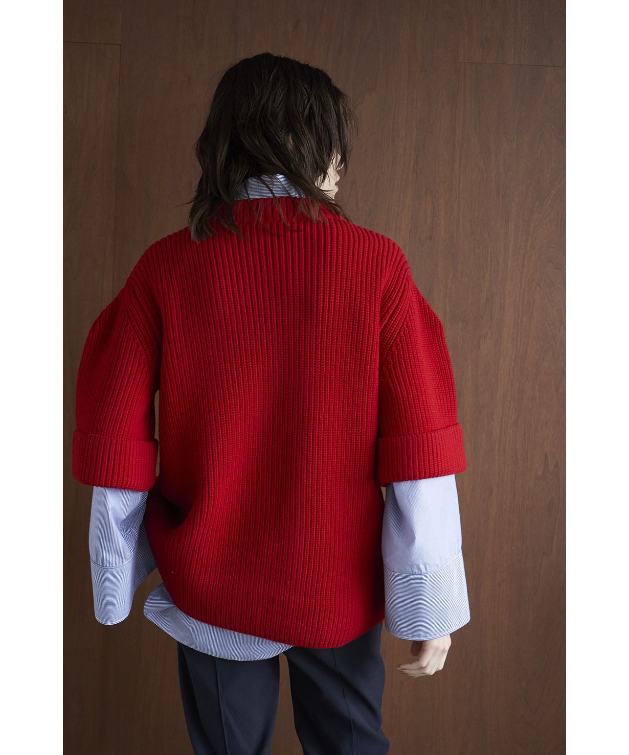 セール】OVER HALF SLEEVE KNIT TOPS(504707913) | クラネ(CLANE