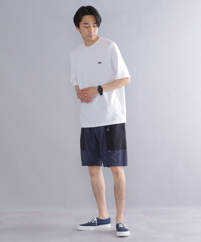 セール】*【SHIPS別注】PENNEYS: FOX ロゴ ワッペン 鹿の子 T