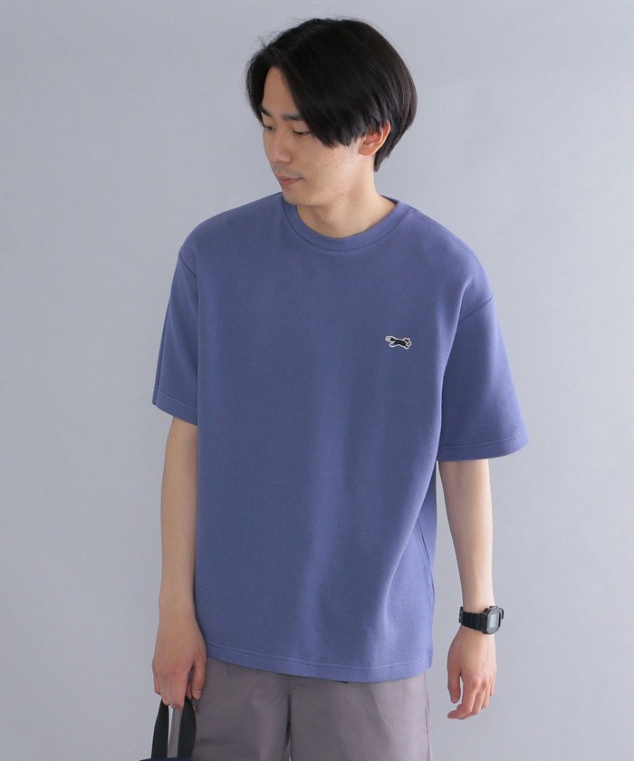 セール】*【SHIPS別注】PENNEYS: FOX ロゴ ワッペン 鹿の子 T