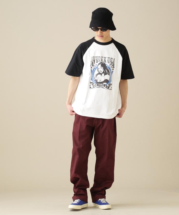 セール】ラグラン Tシャツ/RAGLAN T－SHIRT(504722302) | AVIREX