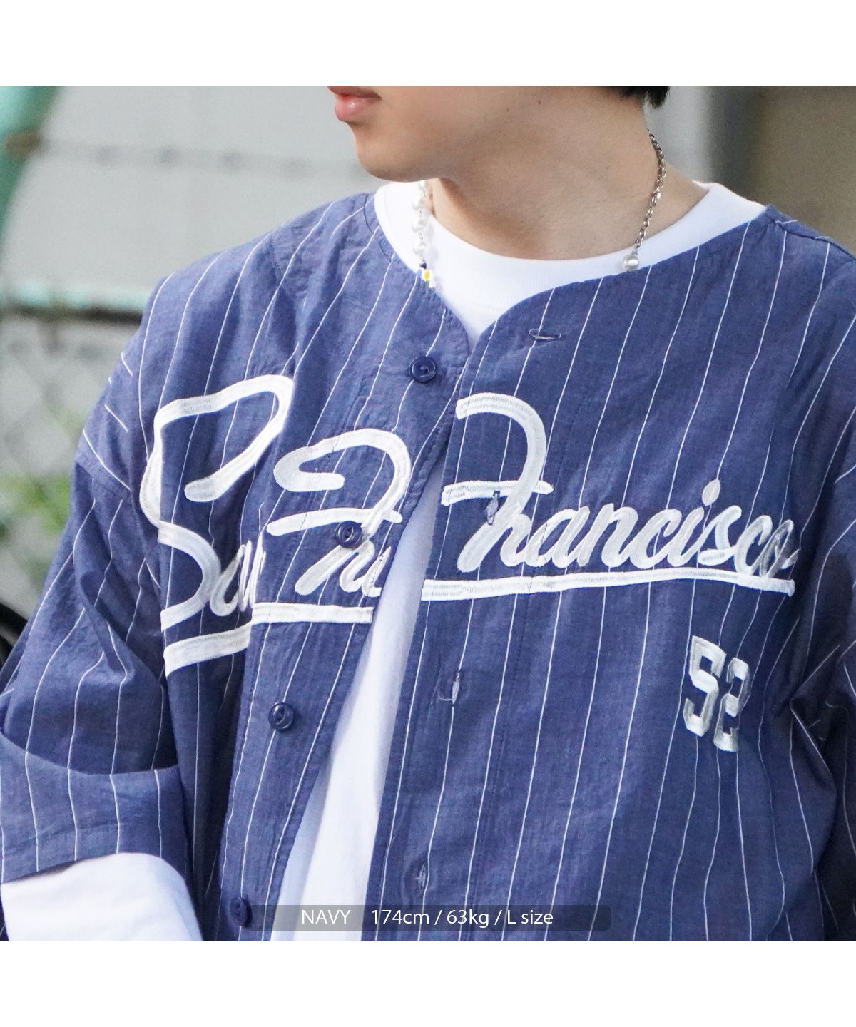 新しい季節 ワンフォークロージング ベースボールシャツ 1111clothing トップス