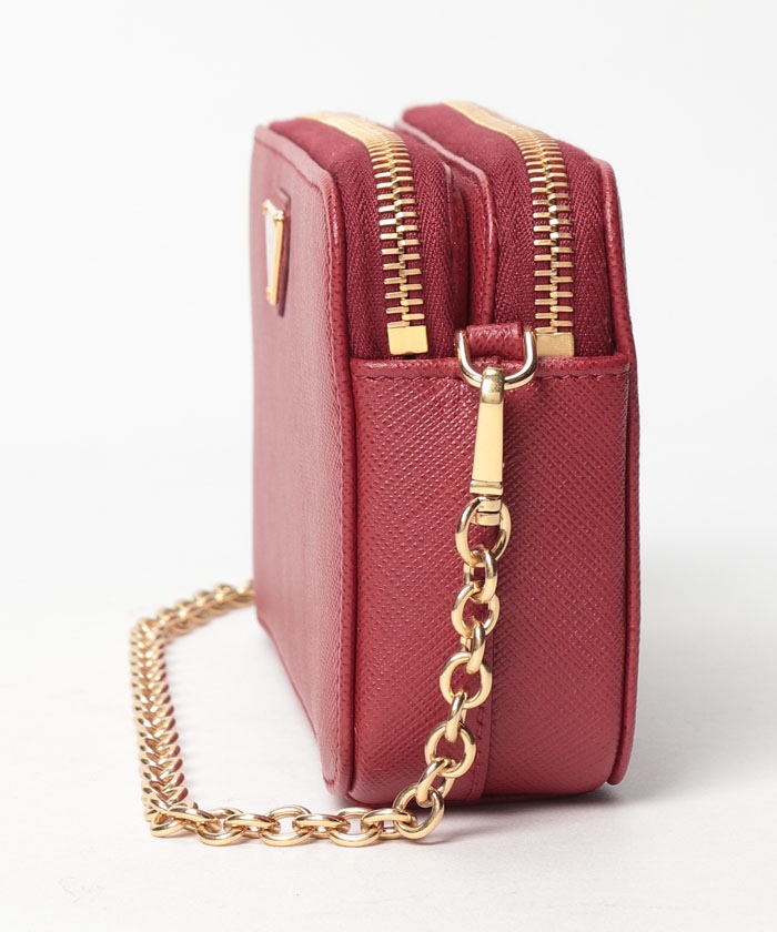 PRADA】PRADA プラダ レディース レザー サフィアーノ チェーン PRADA】PRADA プラダ レディース レザー サフィアーノ チェーン