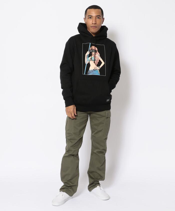 【限定コラボ】ゴッドセレクション　ONEPIECE　ナミ　ビッグプリントパーカー 絡繰魂 粋 ワンピース コラボ おナミ ZIP UP パーカー カラクリ