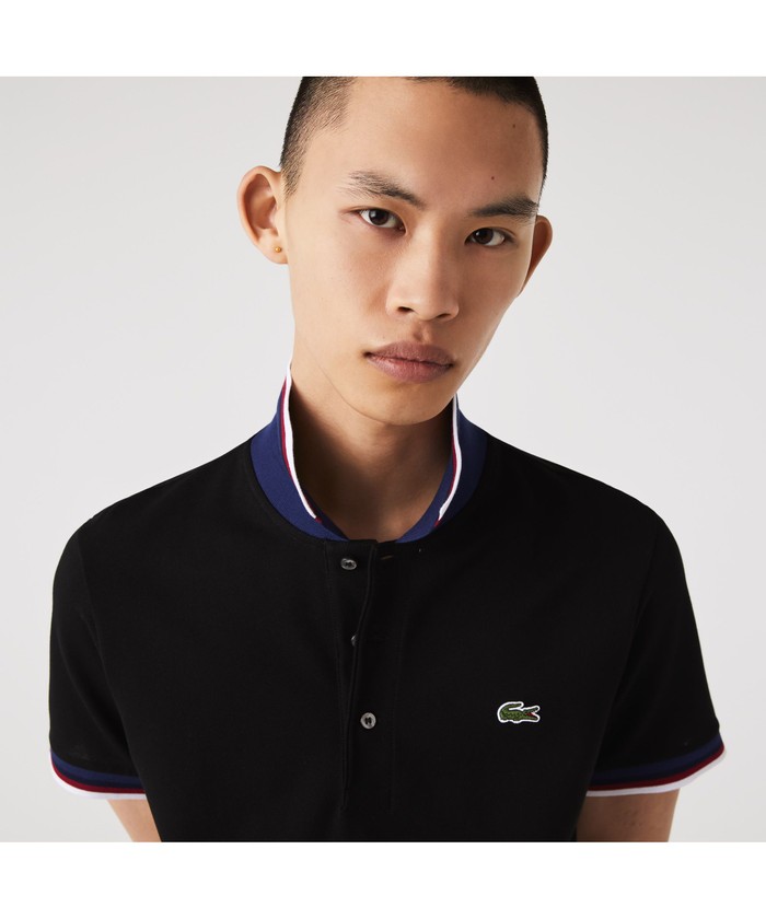 LACOSTE ラコステ ポロシャツ 3 ラコステ LACOSTE トリコロールリブニットポロシャツ(503859001