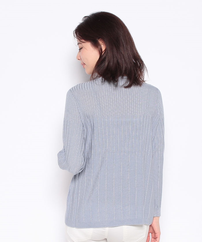 セール 50%OFF】変則リブ編みクルーネックニット(504112257 セール 50%OFF】変則リブ編みクルーネックニット(504112257