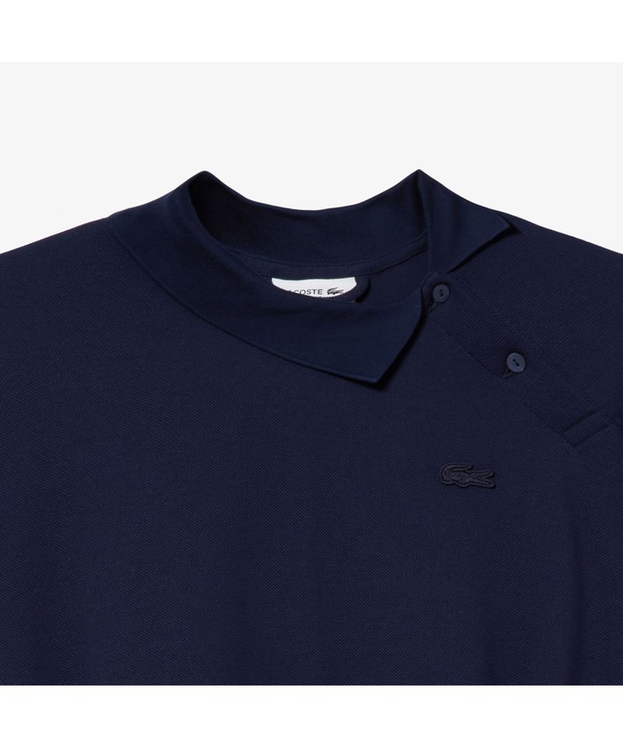 セール】ラコステ LACOSTE 斜めボタンポロドレス(504737881