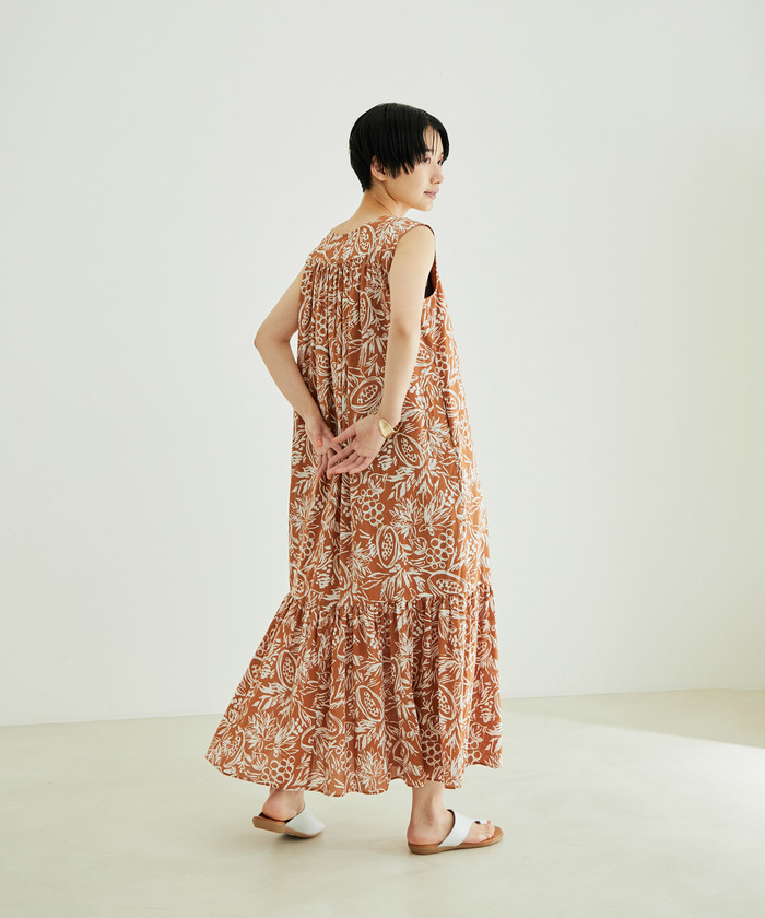 サロンアダムエロペ　　ノースリーブワンピース【GENTLE SILK】 SALON adam et ropé(サロン アダム エ ロペ) / [25SS]GENTLE