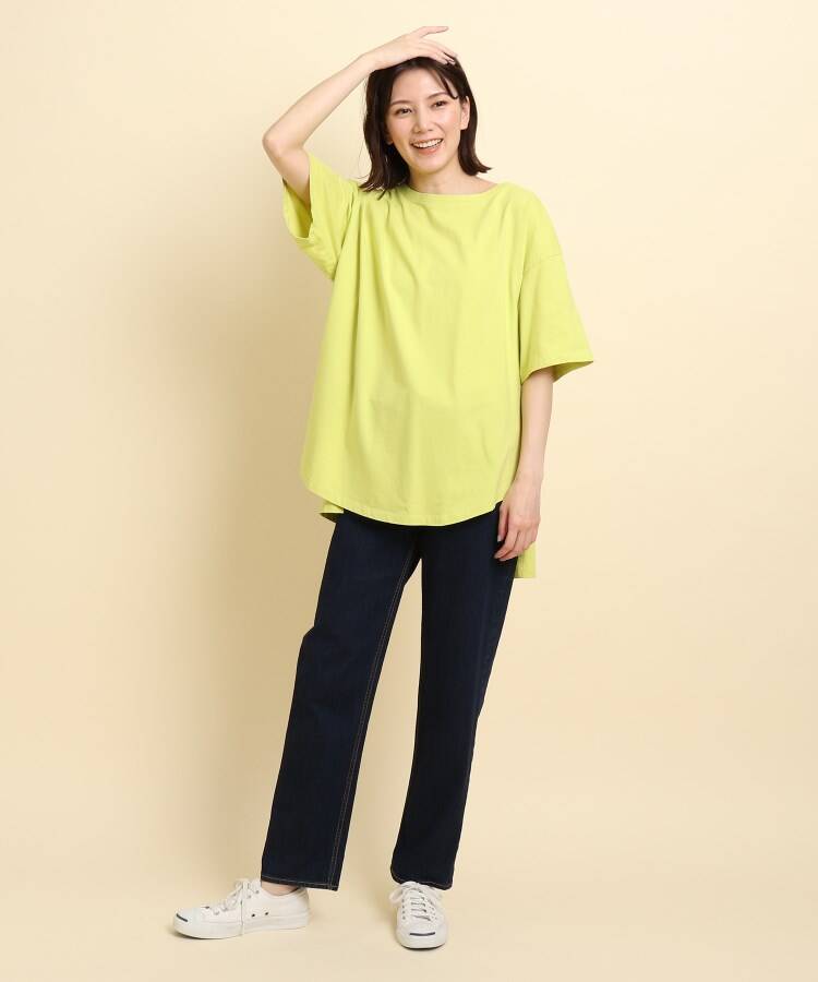 2/60 WOOL GABARDINE OPEN COLLAR DOLMAN SLV DRESS(XS Black