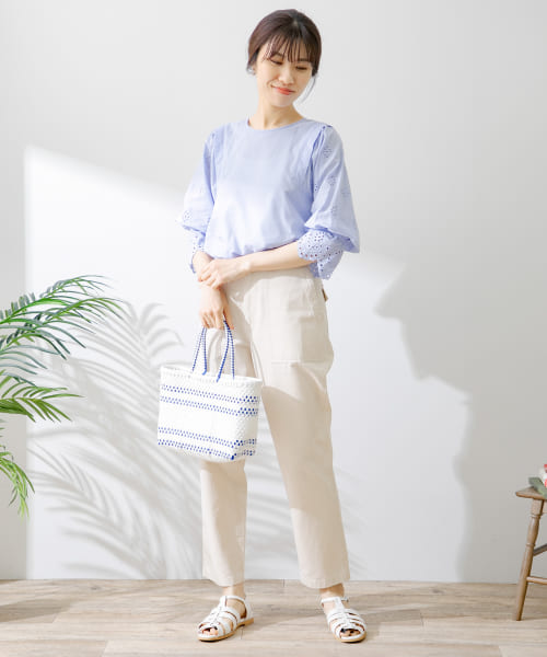 美品 サニーレーベル大人可愛いリネンレーヨンフリルスリーブブラウス♪ 美品 サニーレーベル大人可愛いリネンレーヨンフリルスリーブ