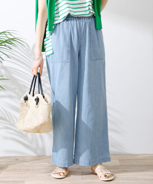 デニムブルー ベイカーイージーパンツ サイズ36 Sonny Label｜デニムベイカーイージーパンツ | Rakuten Fashion
