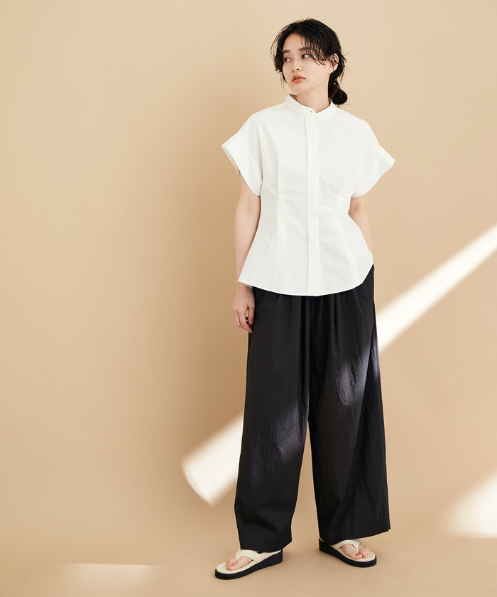 セール 70%OFF】【サステナブル】シェイプシルエットブラウス