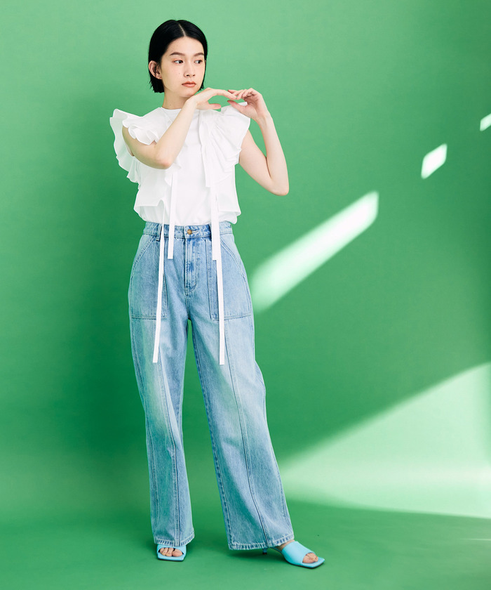 フリルセットTシャツ(504740882) | アダム エ ロペ(ADAM ET ROPE