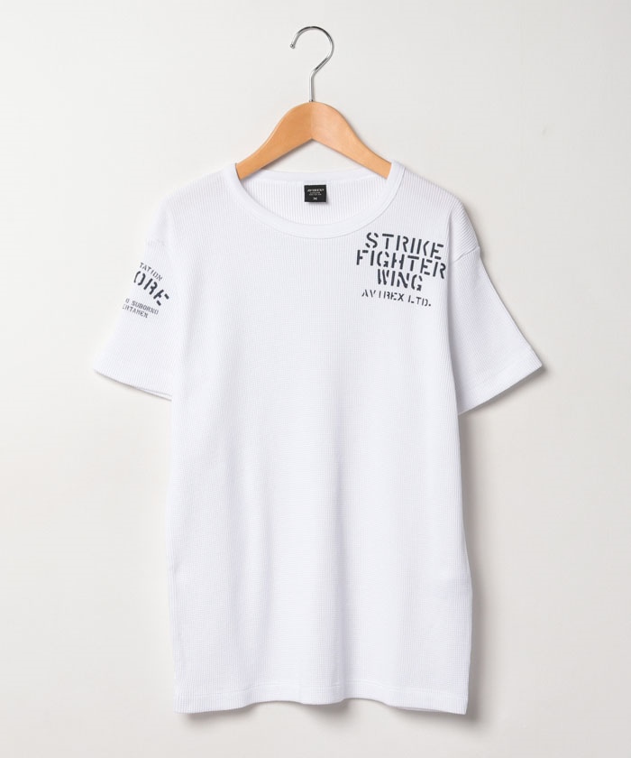 クーポン】【AVIREX/アヴィレックス】ミニワッフル 半袖 Tシャツ