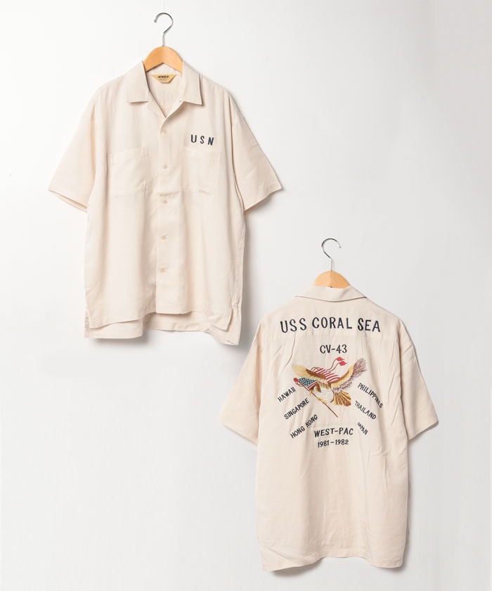 AVIREX/アヴィレックス】 バック刺繍シャツ パシフィック AVIREX/アヴィレックス】 バック刺繍シャツ パシフィック