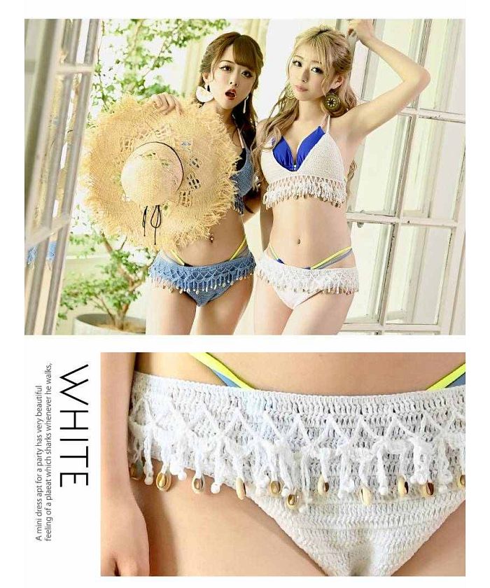 夏服 水着 ビキニ 三角 3点セット セクシー 紐 韓国 レディース