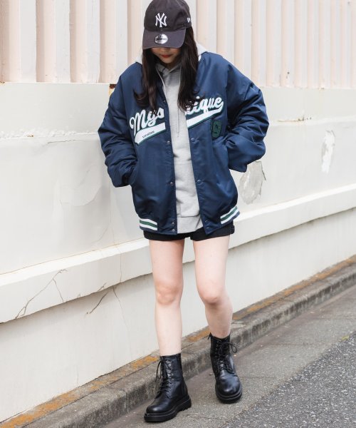 セール】中綿スタジアムジャケット(504744811) | ウィゴー(WEGO) - d fashion セール】中綿スタジアムジャケット(504744811) | ウィゴー(WEGO) - d fashion