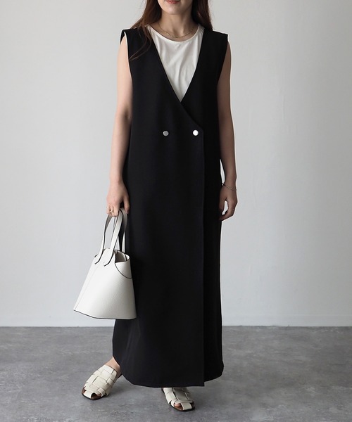 ADORE ライトリバー ジャンパースカート 2way ロングジレ
