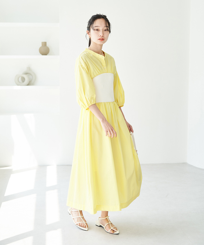セール 70%OFF】ストライプ＆無地ビスチェドッキングシャツ
