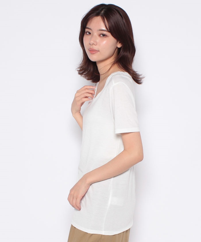 【 COACH 】 ジャージー V ネック T シャツ 公式】コーチアウトレット | ジャージー Vネック Tシャツ