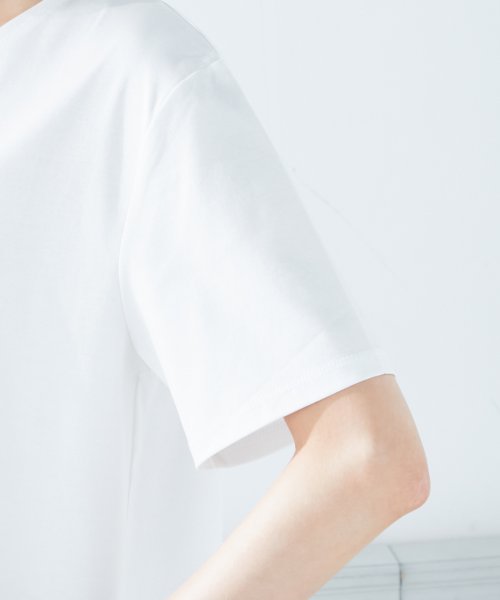 セール ゆるシルエットロゴプリントtシャツ エーシーデザインバイアルファキュービック A C Design By Alpha Cubic D Fashion