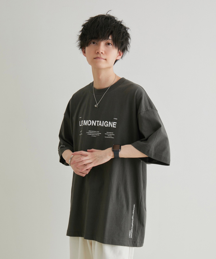 こめ×JUNRed オーバーサイズサイテイションズTee(504743627