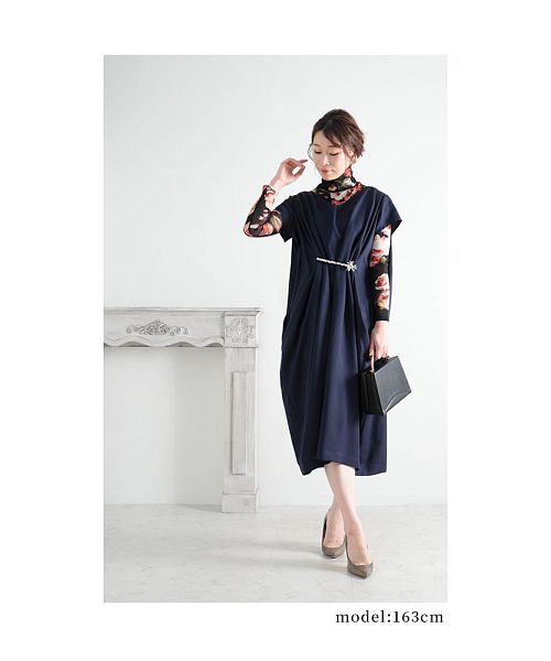 値下げ。サワアラモードワンピース サワアラモード Sawa a la mode バカンス的存在感を放つパレオ風