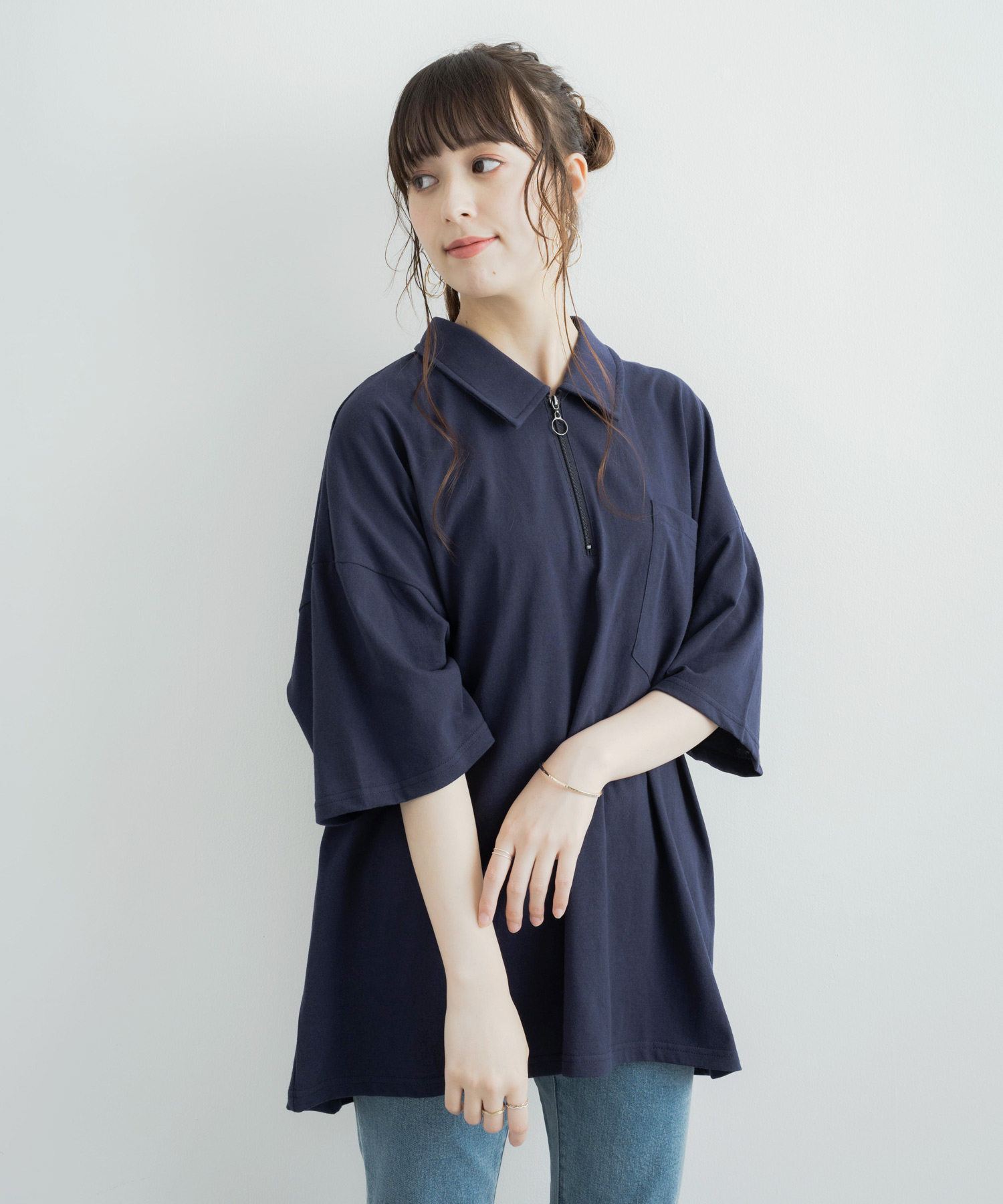 ロッキーモンロー Rocky Monroe 半袖Tシャツ ハーフジップT ロッキーモンロー Rocky Monroe 半袖Tシャツ ハーフジップT