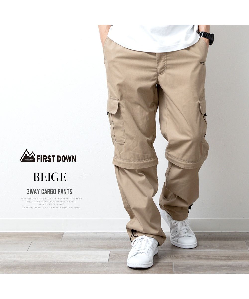 ホットセール 口コミ ジェネレス GENELESS カーゴパンツ メンズ ゆったり 7分丈 迷彩 服&ファッション小物
