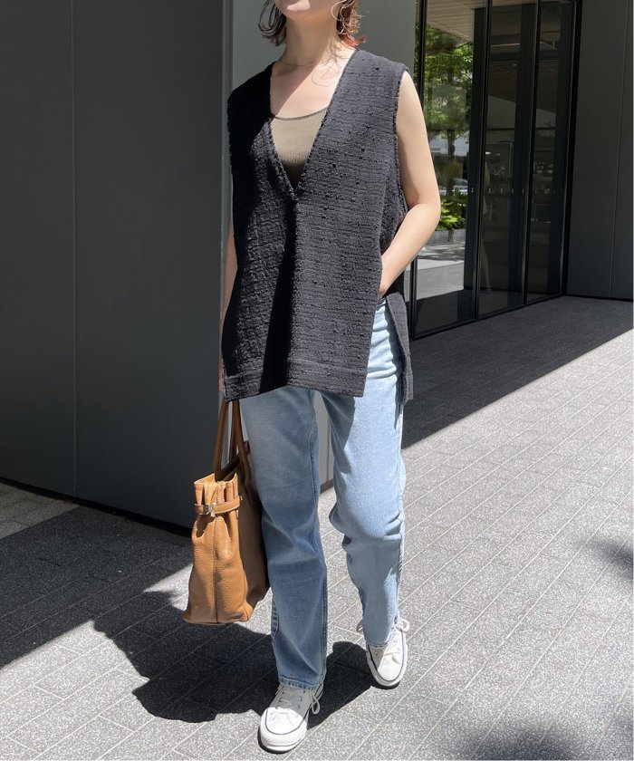 Italian fabric ツイードベスト(504760227) | スピック&スパン(Spick