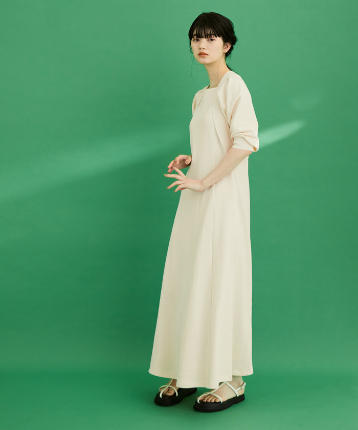 セール】【WEB限定】レイヤードライクフレアワンピース