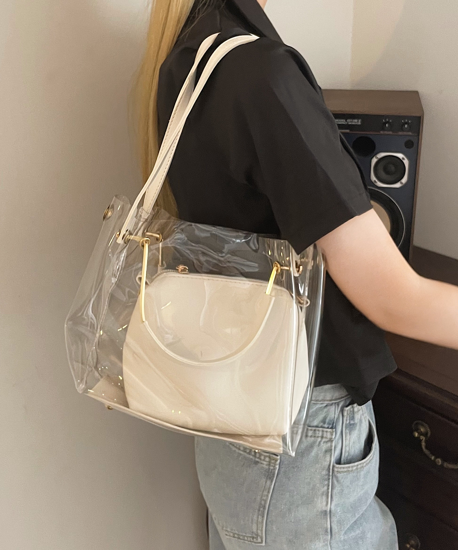 PVC クリアバッグ マイケルコース ショルダーバッグ ハンドバッグ