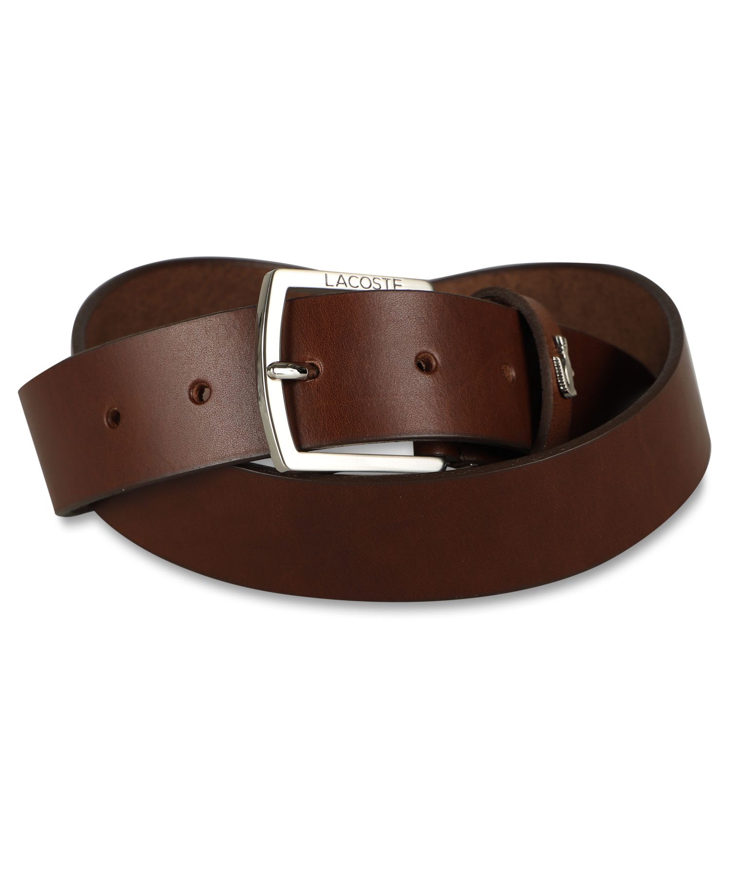 LACOSTE ラコステ ベルト レザー メンズ 本革 BELT ブラック
