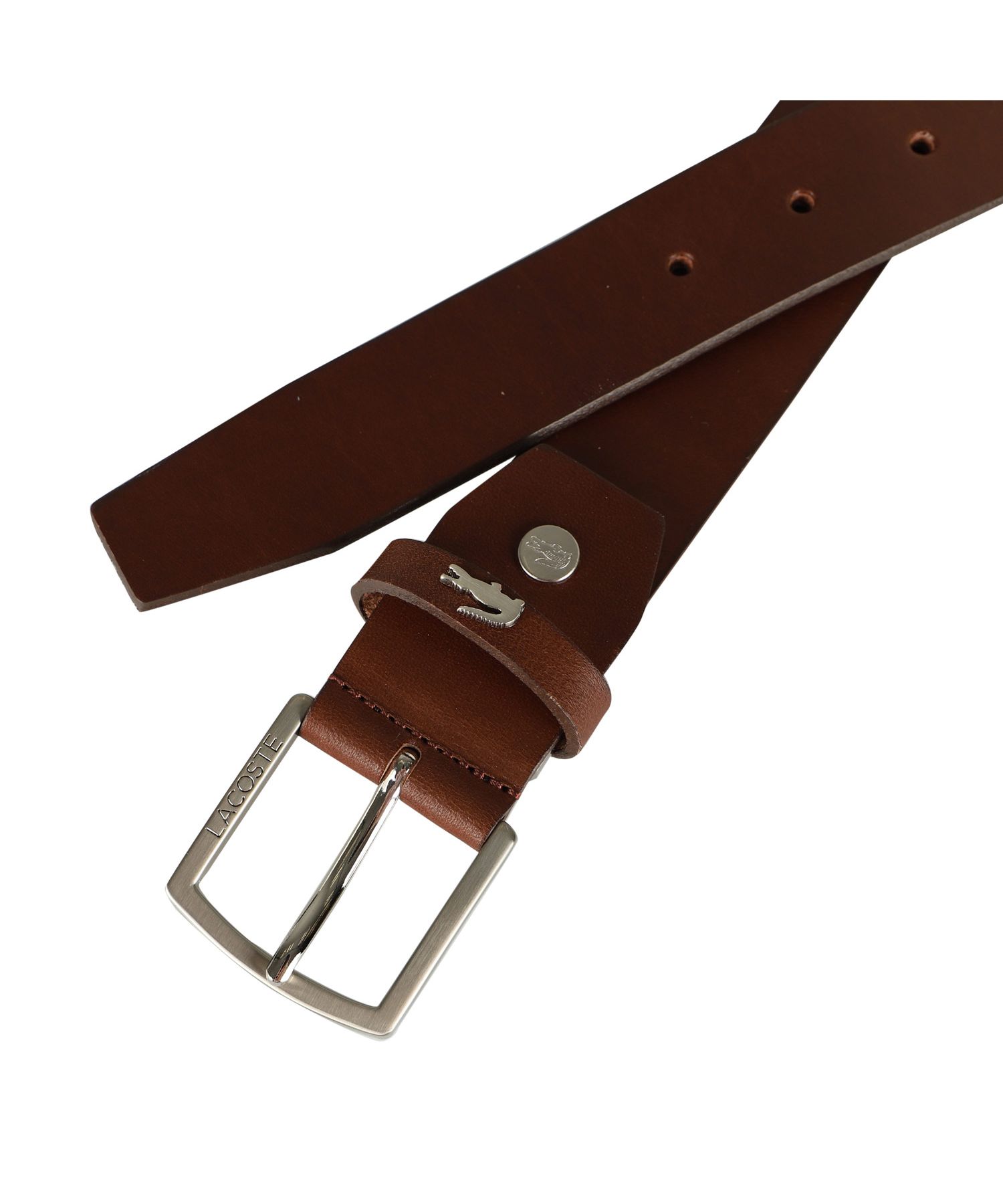 LACOSTE ラコステ ベルト レザー メンズ 本革 BELT ブラック