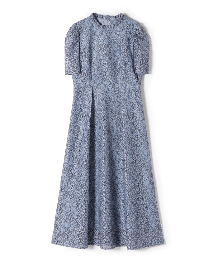 美品【SHIPS別注】kaene コードレースワンピース　パーティードレス 結婚式・パーティ〉【SHIPS別注】kaene:コードレース ワンピース